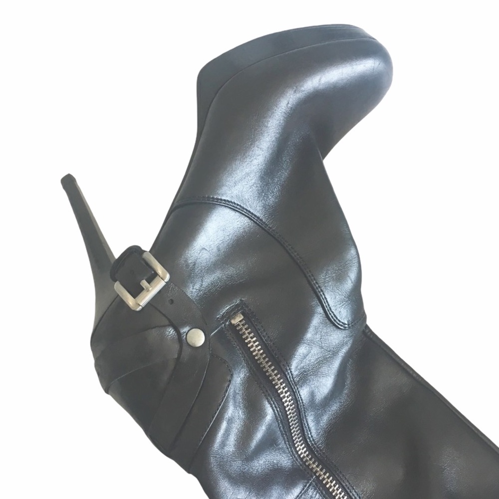 Nine West ✪ Stiletto Tall Platform Leather Boot ✪ - Picture 8 of 12